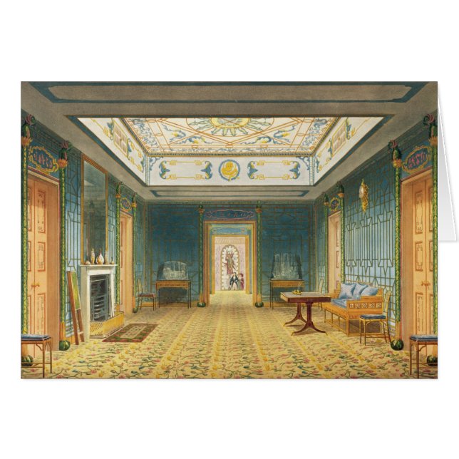 Den dubbla lobbyen eller gallerit (söder) ovanför hälsningskort (Framsidan Horizontal)