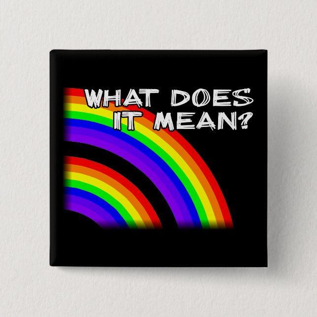 Den dubbla regnbågen knäppas emblem klämmer fast knapp (Framsida)