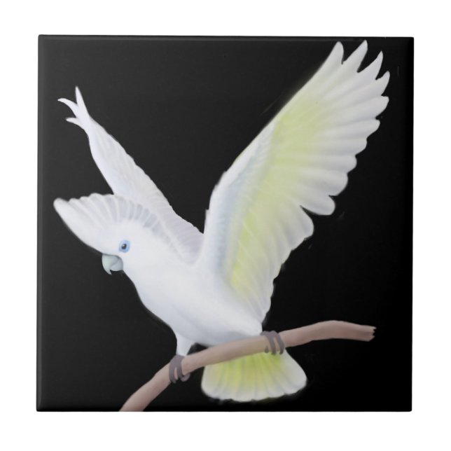 Den DuCorps kakaduapapegojan belägger med tegel Kakelplatta (Framsidan)