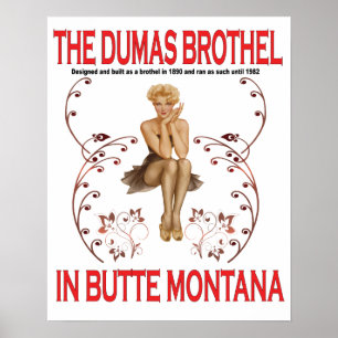 Den Dumas bordellaffischen Poster