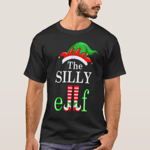 Den Dumma Älffamiljen Matchande Grupp Jul Paja T Shirt