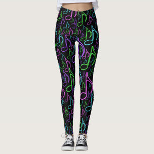 Den dynamiska neonåttondelen noterar det leggings