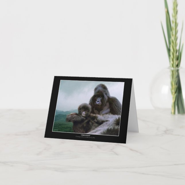Den DYRBARA ~-Mtn gorillan noterar kort (Framsida)