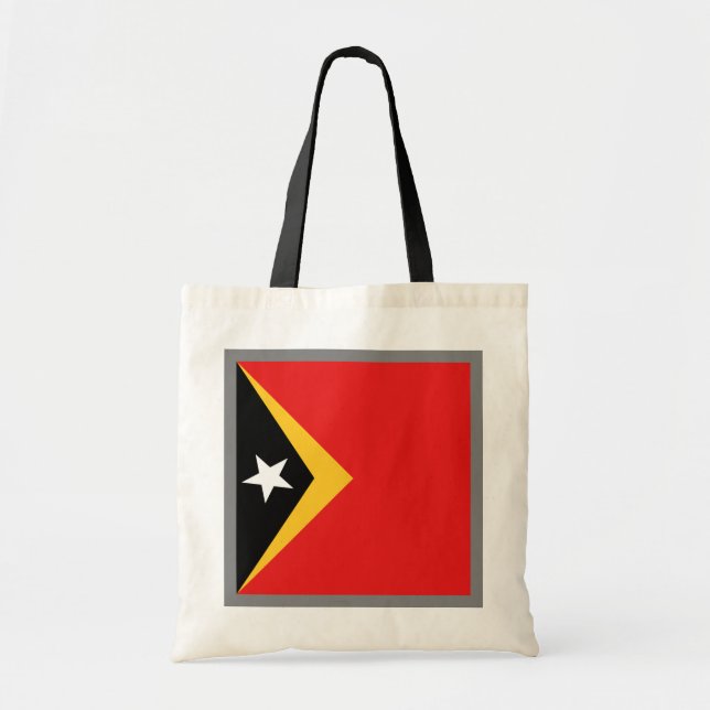 Den East Timor flagga hänger lös Tygkasse (Framsidan)