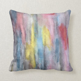 Den ebenholtssvarta regnbågen kudder gult kudde