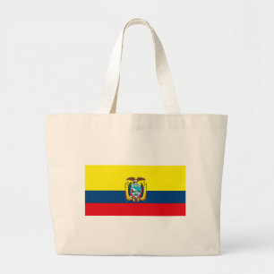 Den Ecuador flaggatotot hänger lös Jumbo Tygkasse