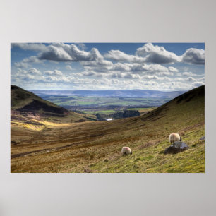 Den Edinburgh Pentland backen beskådar Poster