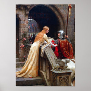 Den Edmund Leighton guden rusar Poster