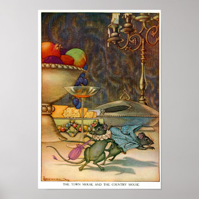 Den egna musen och Land musen Poster (Framsidan)