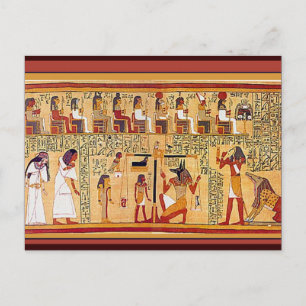 Den egyptiska Bok av det döda. Vykort