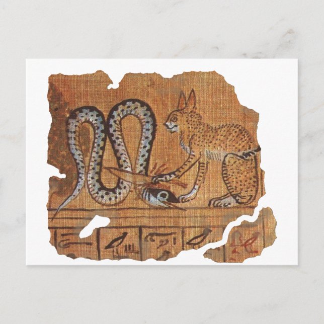Den egyptiska Bok i den döda raka &Apophis Vykort (Framsida)