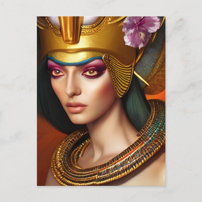 Den egyptiska drottningen Fantasy Art Vykort (Framsida)