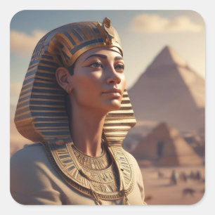Den egyptiska drottningen. fyrkantigt klistermärke