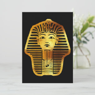 Den egyptiska guldtutankhamunmasken meddelande