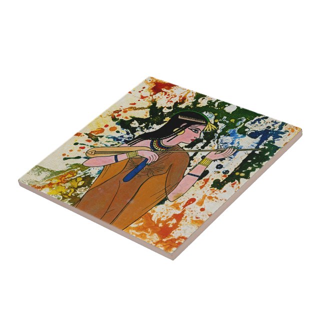 Den egyptiska inkantressen av Michael Moffa Kakelplatta (Sidan)