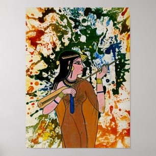 Den egyptiska inkantressen av Michael Moffa Poster