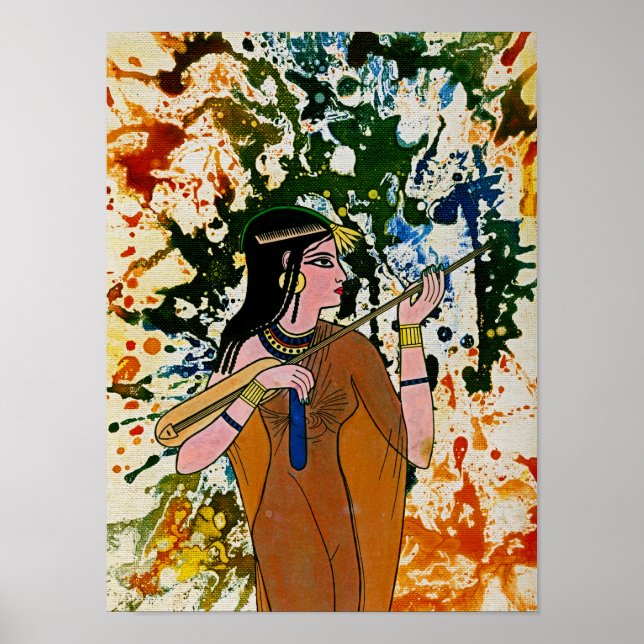 Den egyptiska inkantressen av Michael Moffa Poster (Framsidan)