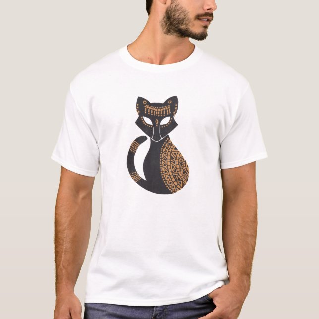 Den egyptiska katten t-shirt (Framsida)