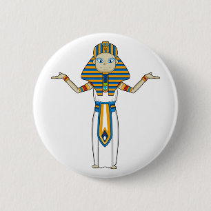Den egyptiska Pharaohkungen knäppas Knapp