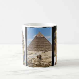 Den egyptiska pyramiden och faraoherna kaffemugg