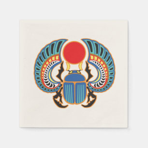Den egyptiska skarabskalan. Ancient Egypten Pappersservett