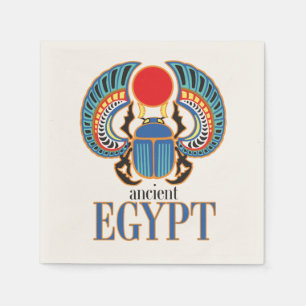 Den egyptiska skarabskalan. Ancient Egypten Pappersservett