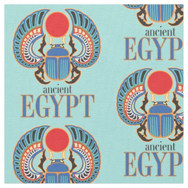 Den egyptiska skarabskalan. Ancient Egypten Tyg (Närbild)