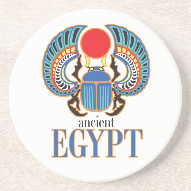 Den egyptiska skarabskalan. Ancient Egypten Underlägg (Framsidan)