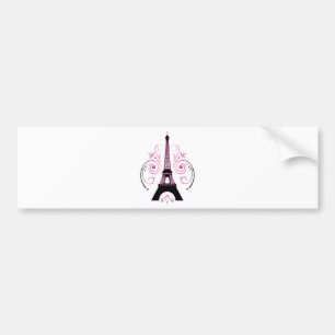 Den Eiffel tornlutningen virvlar runt design Bildekal