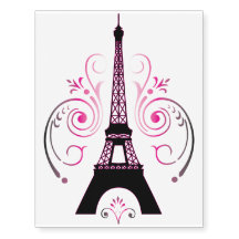 Den Eiffel tornParis lutningen virvlar runt design