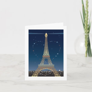 Den Eiffel tornvalentinen noterar kortet Helgkort