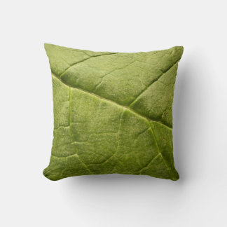 Den ekologiska Grönten Rhubarb Löv Kudde