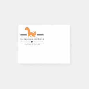 Den ekorre visspere Cute Squirrel Post-it Block