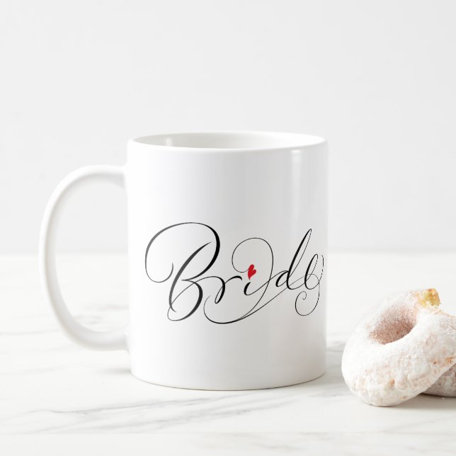 Den eleganta brudCalligraphyfinare skrivar Kaffemugg (Med munk)