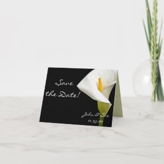 Den eleganta Cala liljan - spara daterakortet Meddelande