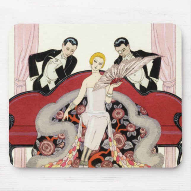 Den eleganta damen i Paris art décomus vadderar Musmatta (Framsidan)