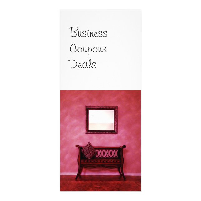 Den eleganta foajésetteen placerar reklamkort (Framsidan)