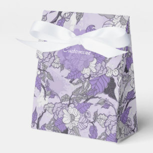 Den eleganta för lavendel & blom- tältfavören f presentaskar