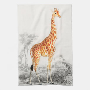 Den eleganta giraffet kökshandduk