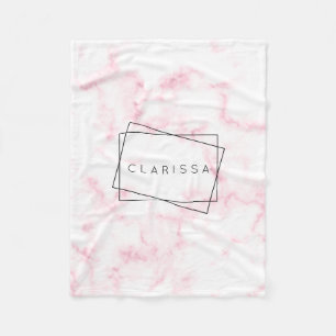 den eleganta moderna pastellfärgade rosa- och fleecefilt