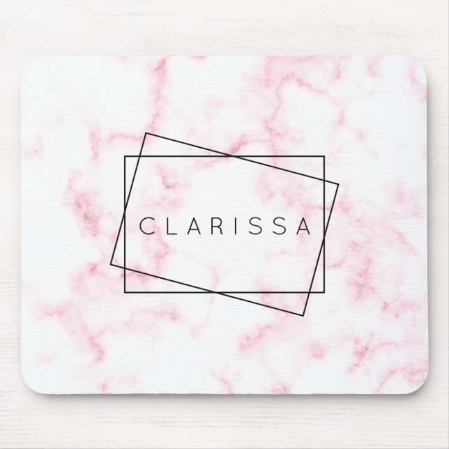 den eleganta moderna pastellfärgade rosa- och musmatta (Framsidan)