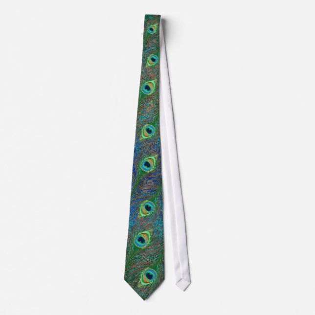 Den eleganta påfågeln befjädrar grungy ties slips (Framsida)