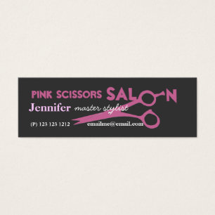 Den eleganta saxrosan Scissors Litet Visitkort