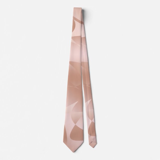 Den eleganta snyggten förkopprar det rosa guld- slips (Framsida)