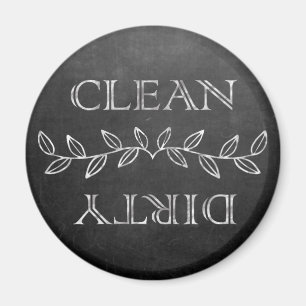 Den eleganta svart tavlan smutsar ner den rena magnet