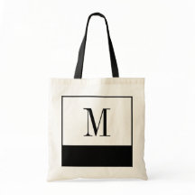Den eleganta svartvita monogramen hänger lös