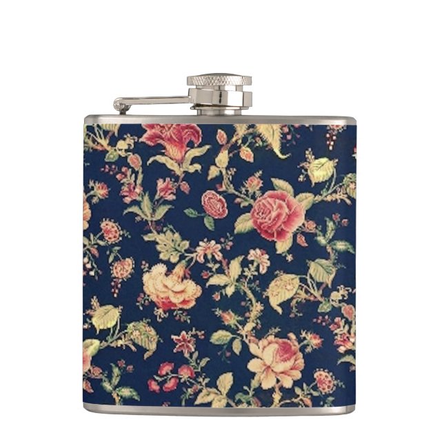 Den eleganta vintageblommigten steg fickplunta (Framsidan)