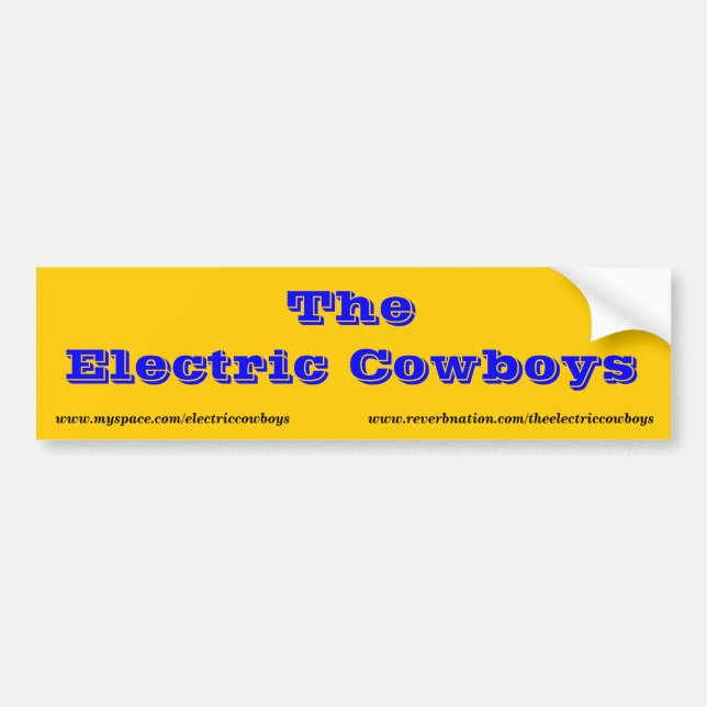 Den elektriska Cowboysbildekalet Bildekal (Framsidan)