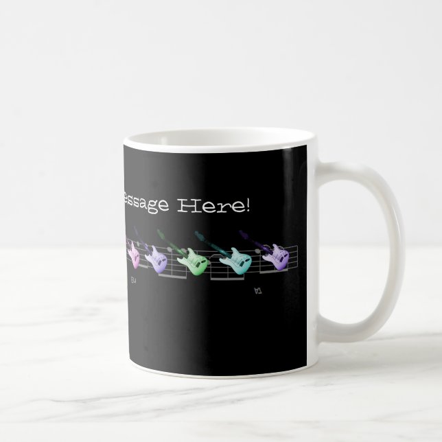 Den elektriska gitarren tillfogar kaffemugg (Höger)