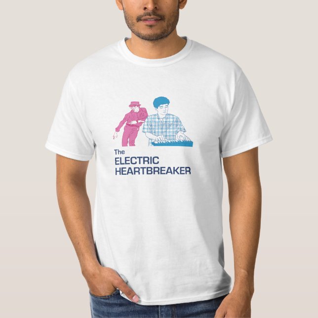 Den elektriska heartbreakeren Pink&Blue - manar Tee Shirt (Framsida)